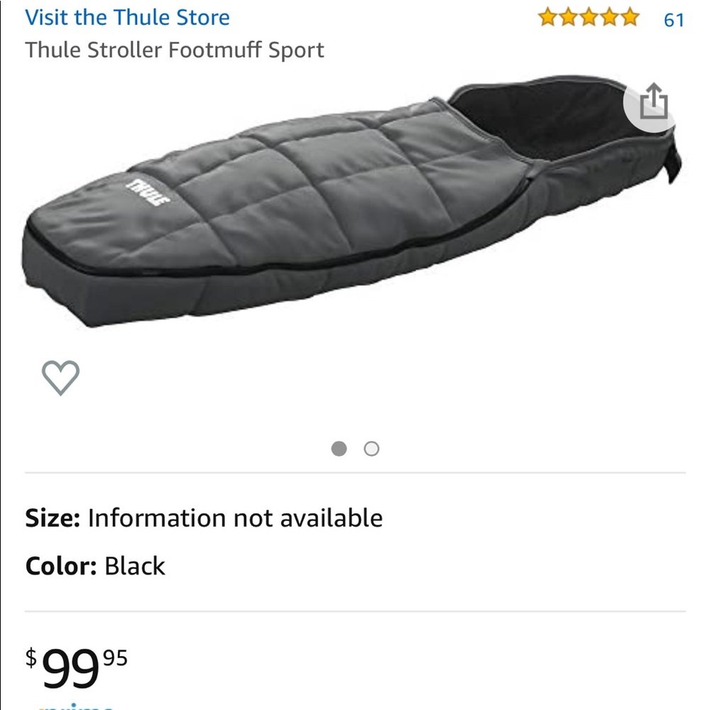Thule bunting bag. Never Used.